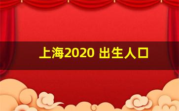 上海2020 出生人口